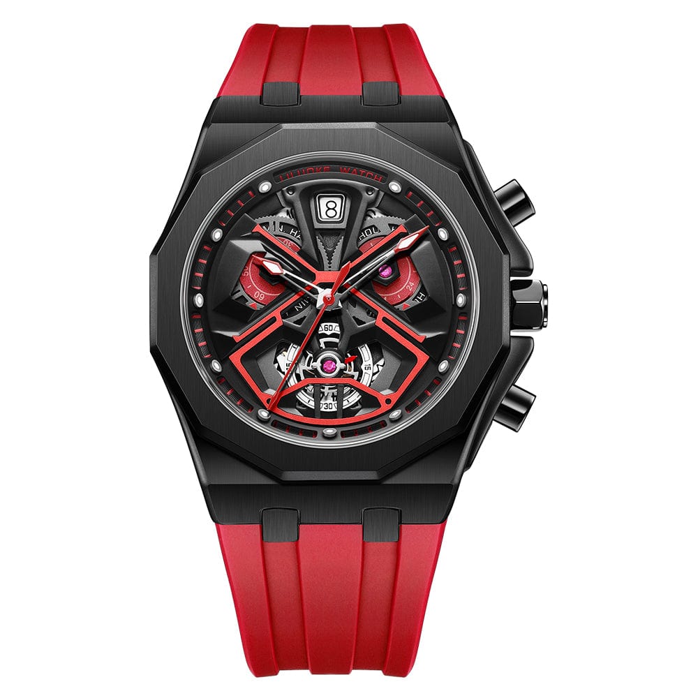 The Voyager Elite - Red (42mm) - Magnus Watch