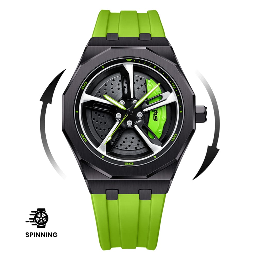 Coupe RS Silicone - Green - Magnus Watch